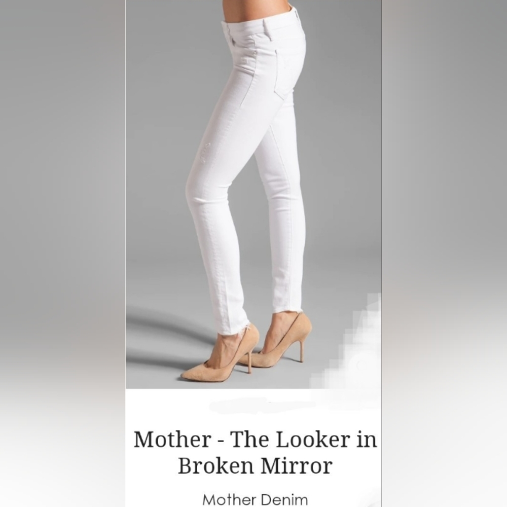 MOTHER White Skinny Jeans